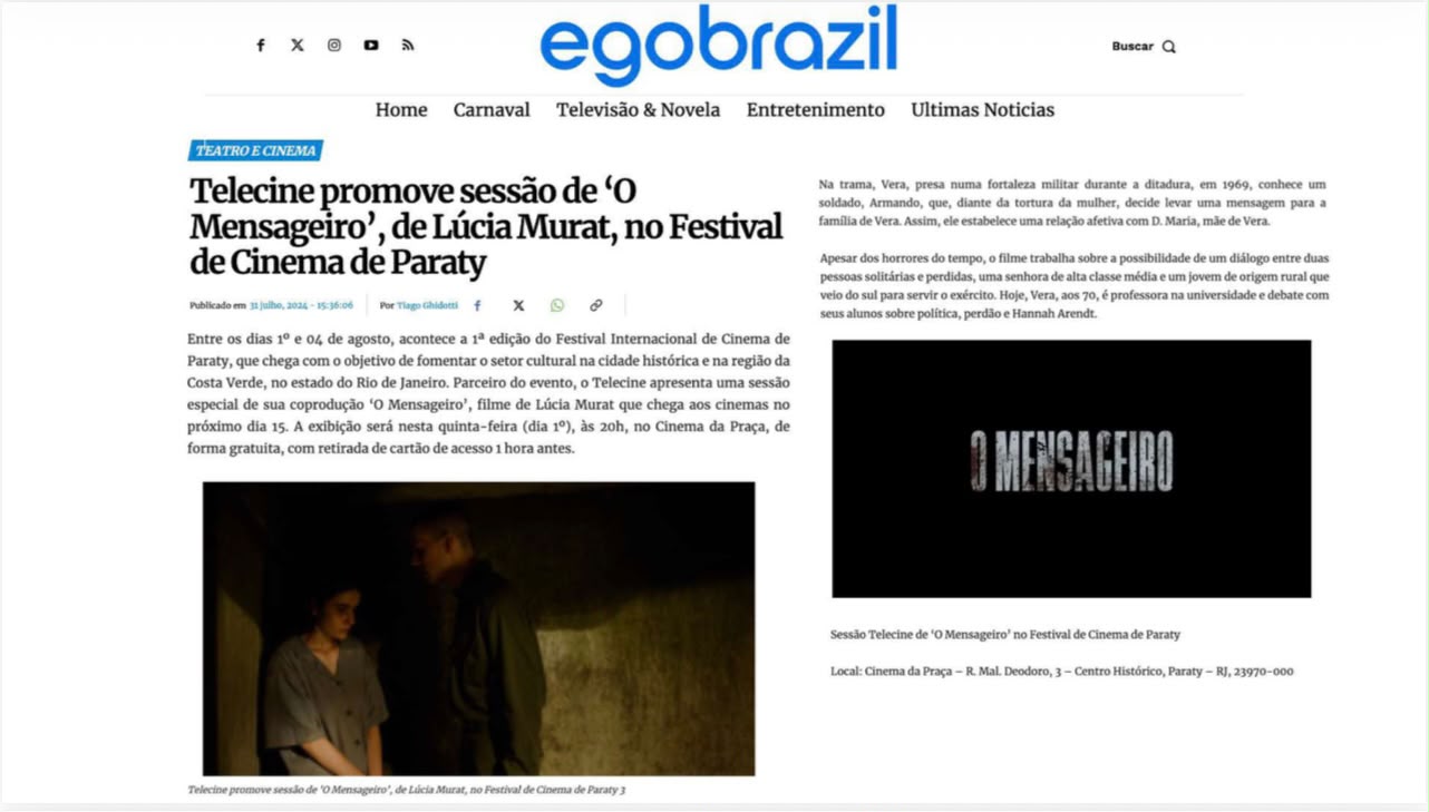 Festival Internacional de Cinema de Paraty na imprensa