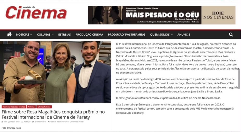 Festival Internacional de Cinema de Paraty na imprensa