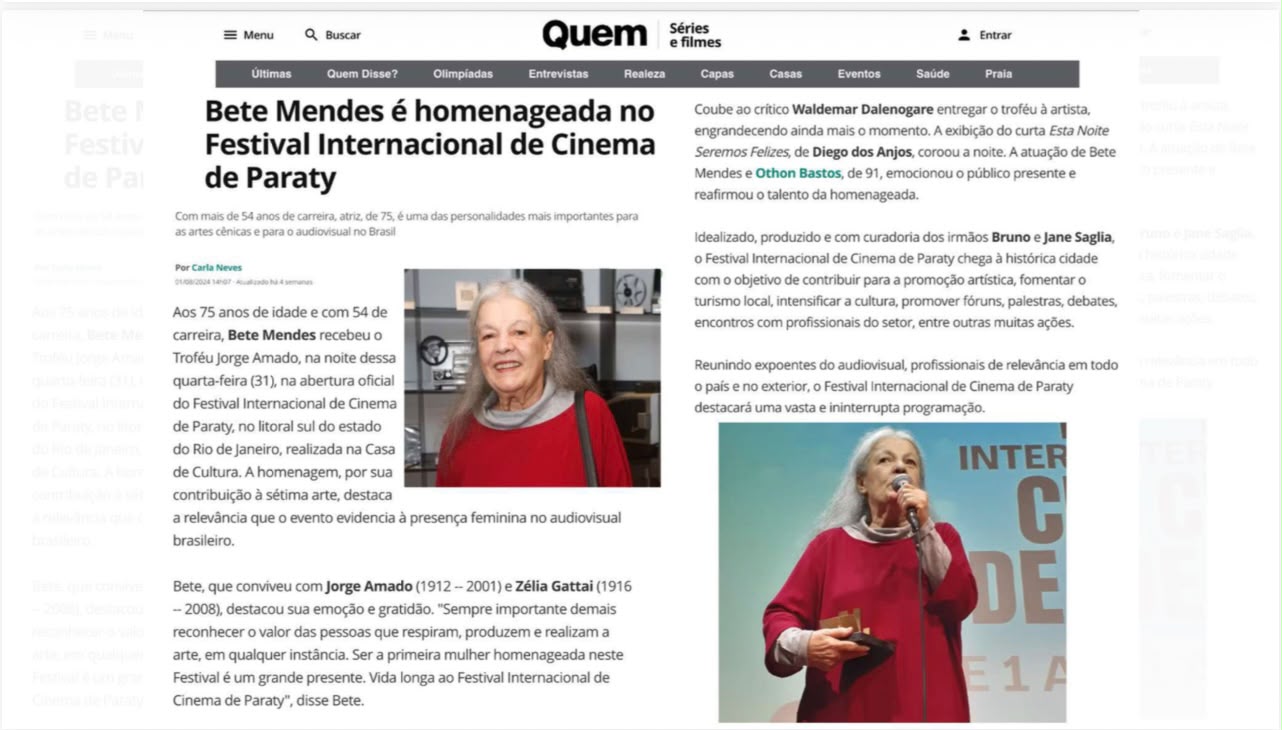 Festival Internacional de Cinema de Paraty na imprensa