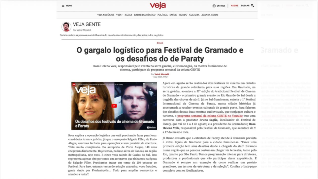 Festival Internacional de Cinema de Paraty na imprensa