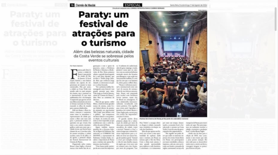 Festival Internacional de Cinema de Paraty na imprensa